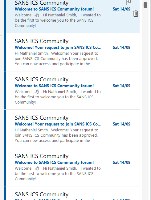 Fair to say the SANS ICS Community is welcoming (x18 😜) #sans #ics #community