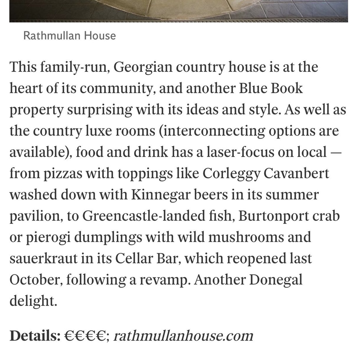 Rathmullan House (@rathmullanhouse) on Twitter photo Ending the summer with an inclusion in the Hot 100 Hotels, 100 best hotels in Ireland 2024 ✨
As always, we must say the biggest thank you to our incredible team 🧡
Thank you <a href="/poloconghaile/">@poloconghaile</a> for highlighting what we’re all about <a href="/Indo_Travel_/">Independent Travel</a> 🙏🏼
#rathmullanhouse #visitdonegal Ending the summer with an inclusion in the Hot 100 Hotels, 100 best hotels in Ireland 2024 ✨
As always, we must say the biggest thank you to our incredible team 🧡
Thank you <a href="/poloconghaile/">@poloconghaile</a> for highlighting what we’re all about <a href="/Indo_Travel_/">Independent Travel</a> 🙏🏼
#rathmullanhouse #visitdonegal