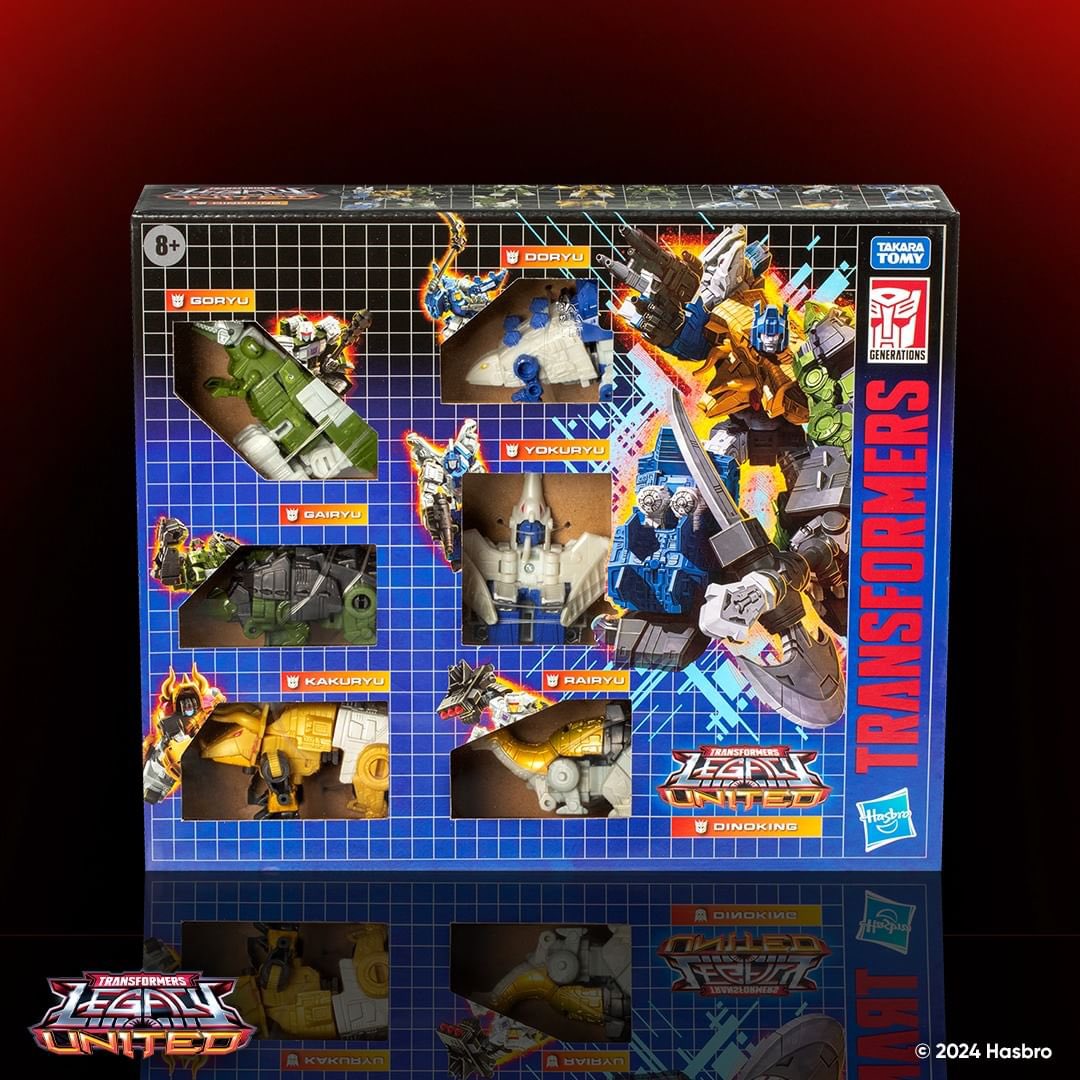 collectxdestroy's tweet image. As seen at #HasbroPulseCon2024, join the Dinobots in celebrating 40 years of Transformers action with the Transformers Legacy United Dinobot Dinoking Multipack! This multipack features 6 Transformers action figures that convert between robot and dinosaur mode with articulated…
