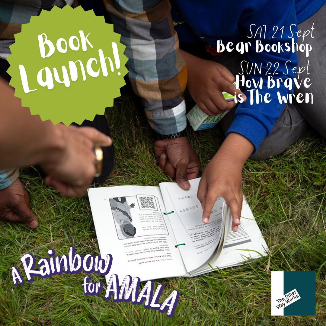 Katie Day is now on bsky @otherwayworks (@otherwayworks) on Twitter photo Two Days of Climate Action Fun!
🌍 Join us to launch ‘A Rainbow for Amala’ this weekend:
📅 Sat, 21 Sept: <a href="/bookshop_bear/">Bear Bookshop</a>
📅 Sun, 22 Sept: @BraveWren
Enjoy interactive storytelling, live demos, & activities that engage and educate young climate activists
theotherwayworks.co.uk/a-rainbow-for-… Two Days of Climate Action Fun!
🌍 Join us to launch ‘A Rainbow for Amala’ this weekend:
📅 Sat, 21 Sept: <a href="/bookshop_bear/">Bear Bookshop</a>
📅 Sun, 22 Sept: @BraveWren
Enjoy interactive storytelling, live demos, & activities that engage and educate young climate activists
theotherwayworks.co.uk/a-rainbow-for-…
