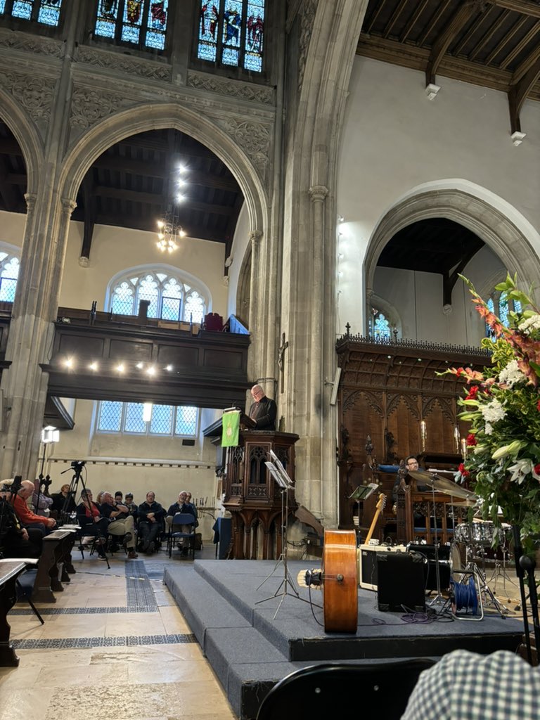 Jazz Vespers this evening was sublime.

The wonderful <a href="/DeanSouthwark/">Mark Oakley</a> ‘‘The story you live in is the story you live out”.