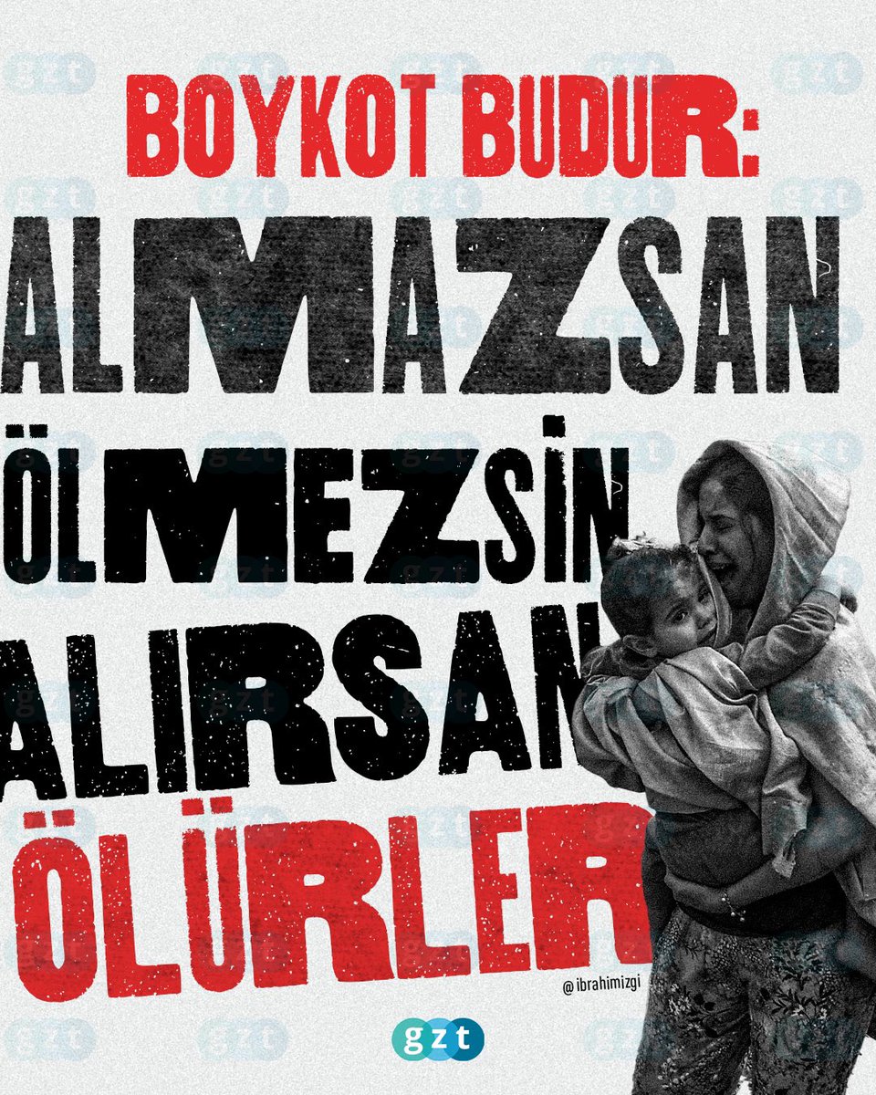 gztcom's tweet photo. 📢KISACA BOYKOT: ALMAZSAN ÖLMEZSİN, ALIRSAN ÖLÜRLER❗

#Boycott https://t.co/ZY8WudBJ3N
