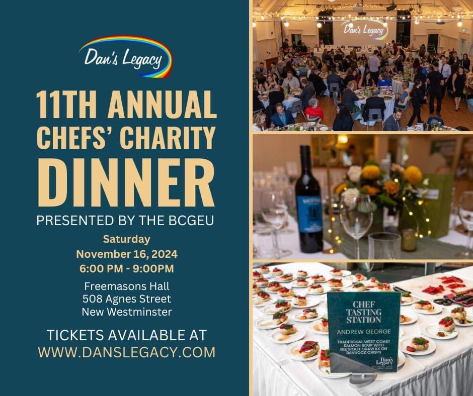 DansLegacyBC's tweet image. Join us for a night of live entertainment, a silent auction, impactful stories, and a gourmet dinner by amazing Chefs!

Proceeds support our trauma-informed counselling programs for at-risk youth.

Get your tickets today at danslegacy.com