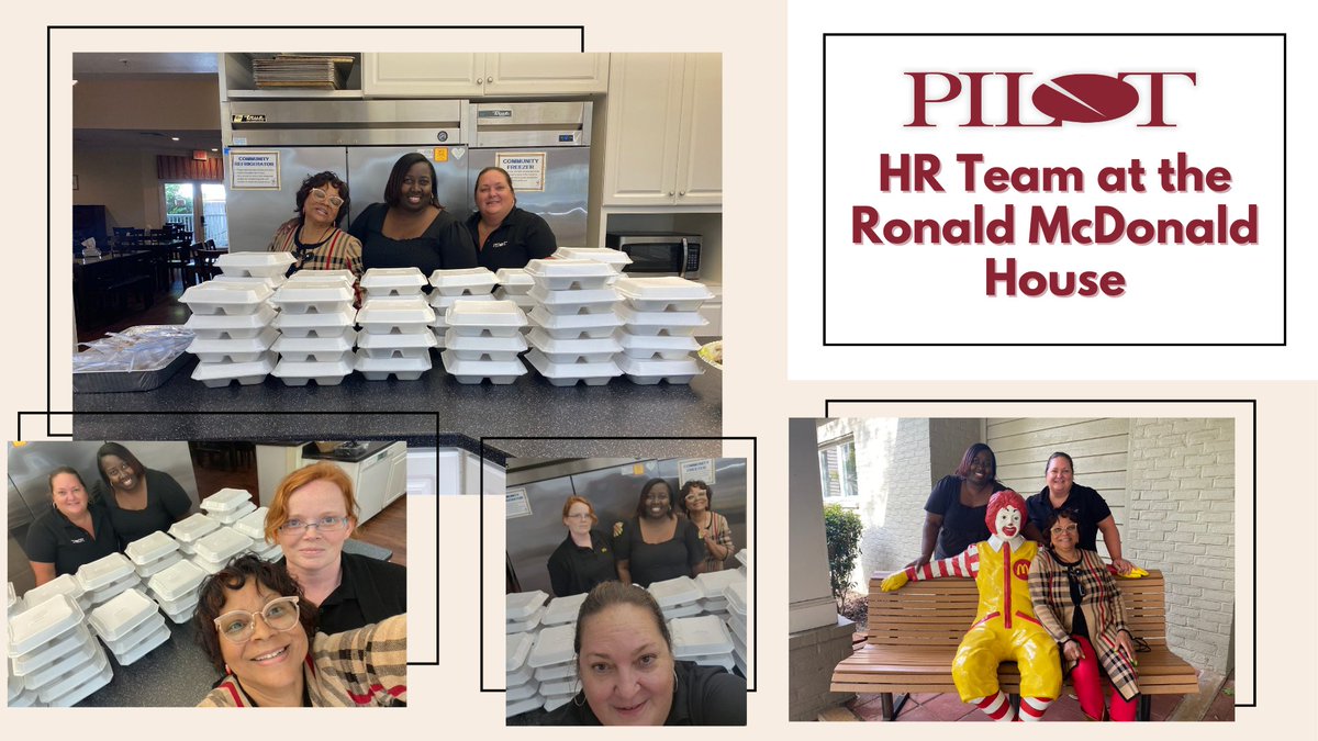 pilotcat's tweet photo. Pilot’s HR team has provided a warm meal for the families staying at the Ronald McDonald House. Their dinner consisted of baked chicken, green beans, rolls, and mashed potatoes! Thank you to our HR team for supporting these families❤️
#pilotcat #community #service #rmhc https://t.co/Xb6BX1yZEO