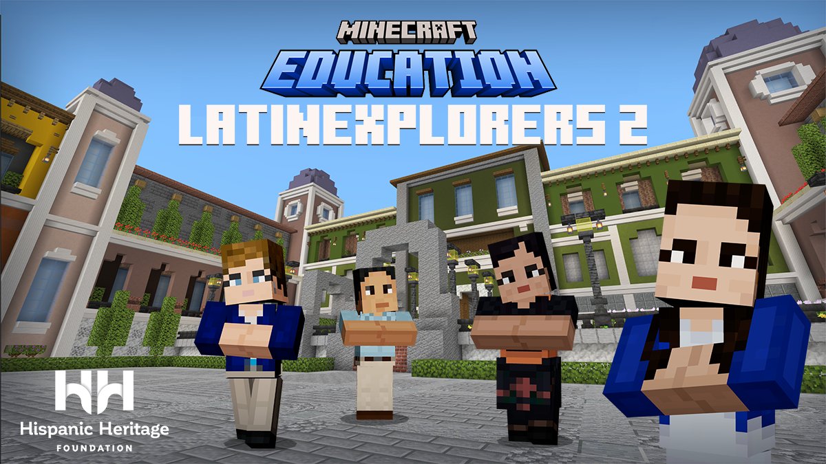 MinecraftES's tweet image. ¡Emprende un viaje por el #MesDeLaHerenciaHispana con el DLC gratuito LatinExplorers 2! Explora las vidas de 🎶@GloriaEstefan, 🚀@Astro_Ellen y ⚖️@MonicaRamirezOH en este mundo de @HHFoundation y #MinecraftEdu.

Descárgalo hoy: aka.ms/LatinExplorers…