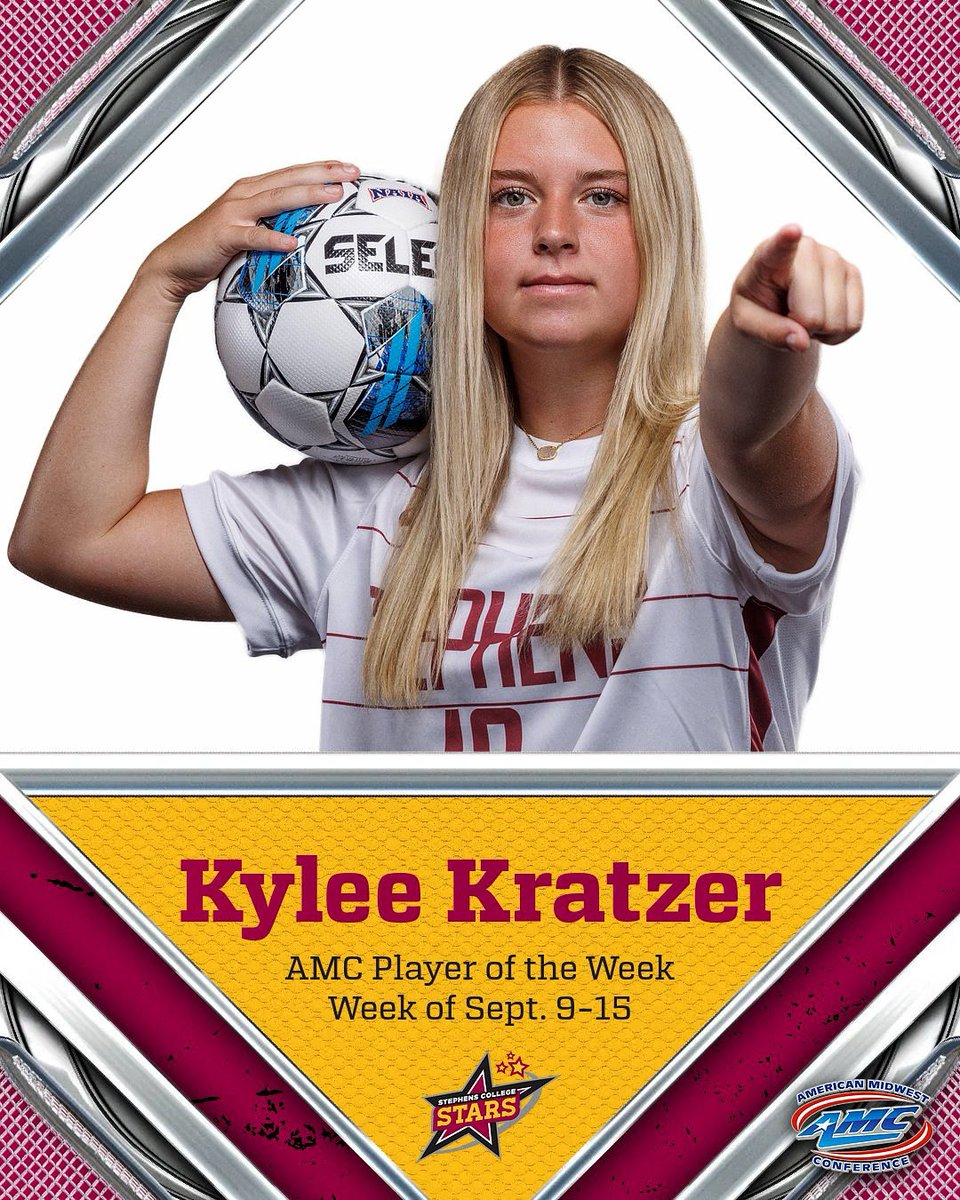 Congrats to Kylee Kratzer!! 🎉

#StarsAthletics #StarsSoccer