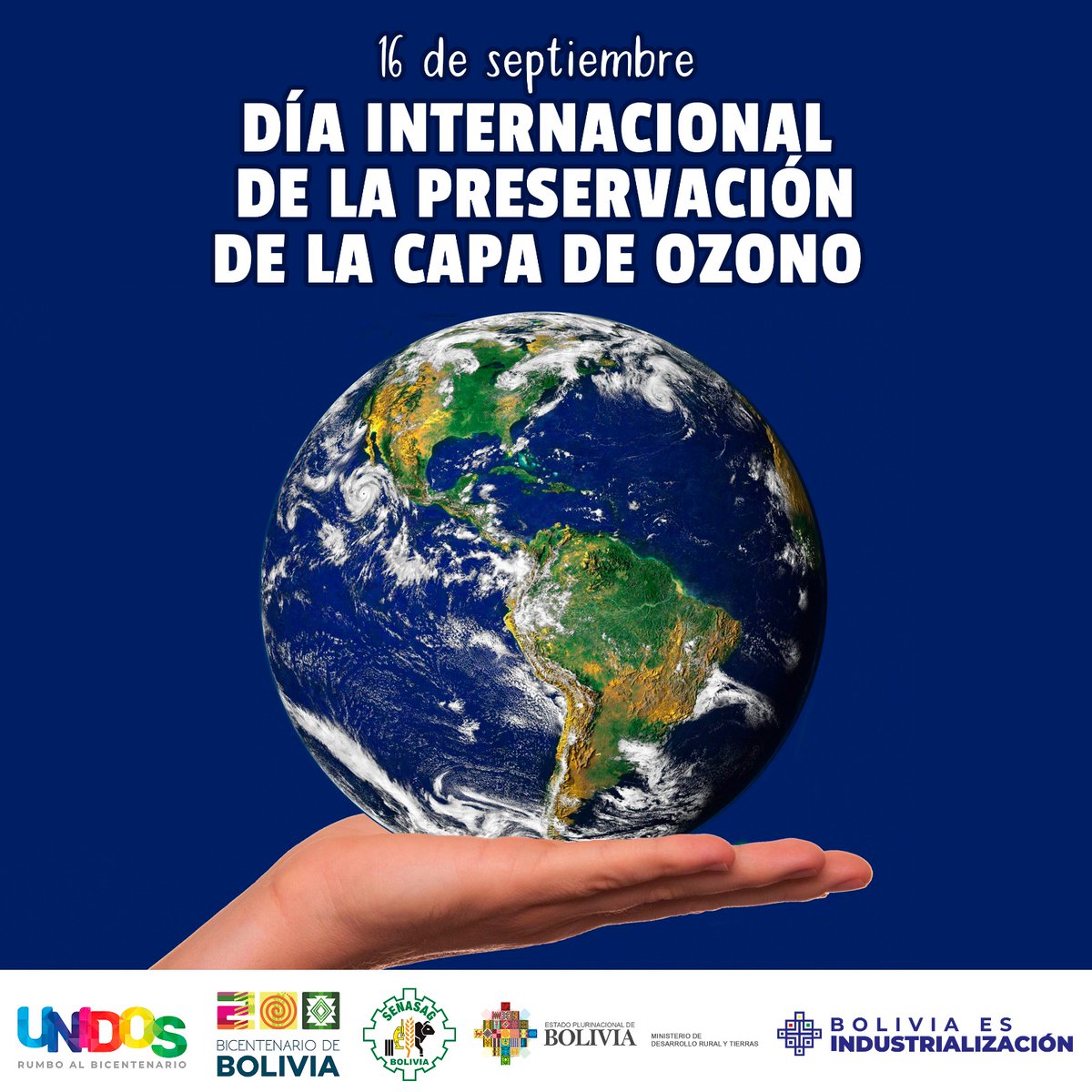 #Senasag

"Protege la capa de ozono, protege tu salud."

#UnidosRumboAlBicentenario
#ProtegemosLaCondiciónSanitaria
#GobiernoDeLaIndustrialización
#SomosElGobiernoDeLaUnidad