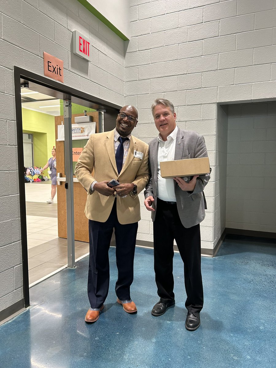 Great ending to the week on Friday at South Forsyth MS - ran into a couple of former students-turned-teachers (love that!!!). Great start to this week at New Hope ES. New principals at both - Ms Tuck &amp; Mr Vorkick - both are natural leaders!!!