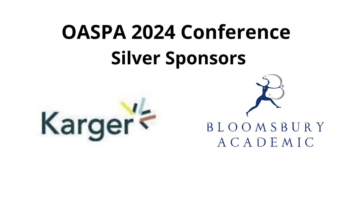OASPA (@oaspa) on Twitter photo What a great opening day of #OASPA2024 - Lisbon 16-18 September!
We are grateful to our silver sponsors - @kargerpublisher and <a href="/BloomsburyAcad/">Bloomsbury Academic</a>
Thanks to our sponsors we are able to make the conference as inclusive as possible.
Full info: bit.ly/OASPA2024confe…
#OA #openaccess What a great opening day of #OASPA2024 - Lisbon 16-18 September!
We are grateful to our silver sponsors - @kargerpublisher and <a href="/BloomsburyAcad/">Bloomsbury Academic</a>
Thanks to our sponsors we are able to make the conference as inclusive as possible.
Full info: bit.ly/OASPA2024confe…
#OA #openaccess