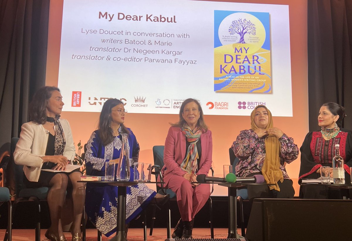 christinalamb (@christinalamb) on Twitter photo Incredibly moving evening at <a href="/britishlibrary/">British Library</a> listening to Afghan women tell <a href="/bbclysedoucet/">lyse doucet</a> explain how their desperate WhatsApp messages about life under the Taliban became a book - and a very powerful one everyone should read <a href="/CoronetBooks/">Coronet</a> Incredibly moving evening at <a href="/britishlibrary/">British Library</a> listening to Afghan women tell <a href="/bbclysedoucet/">lyse doucet</a> explain how their desperate WhatsApp messages about life under the Taliban became a book - and a very powerful one everyone should read <a href="/CoronetBooks/">Coronet</a>