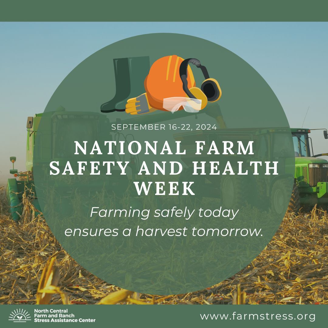 farm_stress's tweet image. During National Farm Safety and Health Week, let&apos;s focus on the connection between farm stress and mental wellness. Prioritizing mental health in agriculture is vital for industry sustainability. Support farmers&apos; well-being. #FarmStress #MentalHealth #Safety