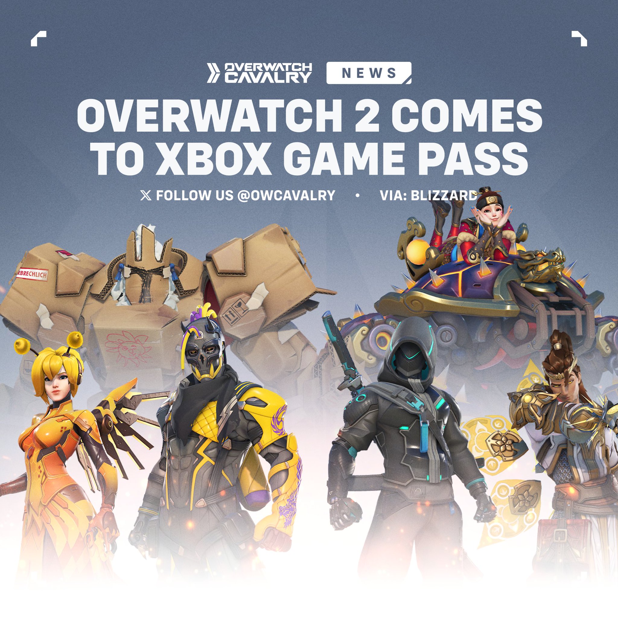Overwatch Cavalry on X Unlock Overwatch2 Perks with Xbox Game Pass Link your battlenet account to an active Game Pass subscription by November 11 to claim exclusive rewards 6 Hero