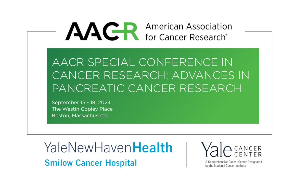 Yale Cancer Center (@yalecancer) on Twitter photo Congratulations <a href="/MuzumdarLab/">Muzumdar Lab</a>, <a href="/Escobar_Lab/">Escobar-Hoyos Lab</a>, <a href="/CathyCGarcia1/">Cathy C Garcia</a>, <a href="/ChristianFRuiz/">Christian F. Ruiz</a>, <a href="/nanamedici/">Natasha Medici</a>, and Dr. Diana Martinez-Saucedo on your presentations and posters at #AACRpan24. We're proud of your work advancing the field of #PancreaticCancer.
<a href="/SmilowCancer/">Smilow Cancer Hospital</a> <a href="/YaleMed/">Yale School of Medicine</a> <a href="/YNHH/">Yale New Haven Hosp</a> <a href="/AACR/">AACR</a> Congratulations <a href="/MuzumdarLab/">Muzumdar Lab</a>, <a href="/Escobar_Lab/">Escobar-Hoyos Lab</a>, <a href="/CathyCGarcia1/">Cathy C Garcia</a>, <a href="/ChristianFRuiz/">Christian F. Ruiz</a>, <a href="/nanamedici/">Natasha Medici</a>, and Dr. Diana Martinez-Saucedo on your presentations and posters at #AACRpan24. We're proud of your work advancing the field of #PancreaticCancer.
<a href="/SmilowCancer/">Smilow Cancer Hospital</a> <a href="/YaleMed/">Yale School of Medicine</a> <a href="/YNHH/">Yale New Haven Hosp</a> <a href="/AACR/">AACR</a>