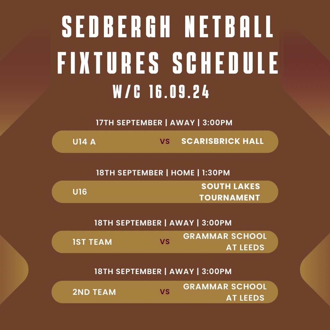 Sedbergh Netball tweet media
