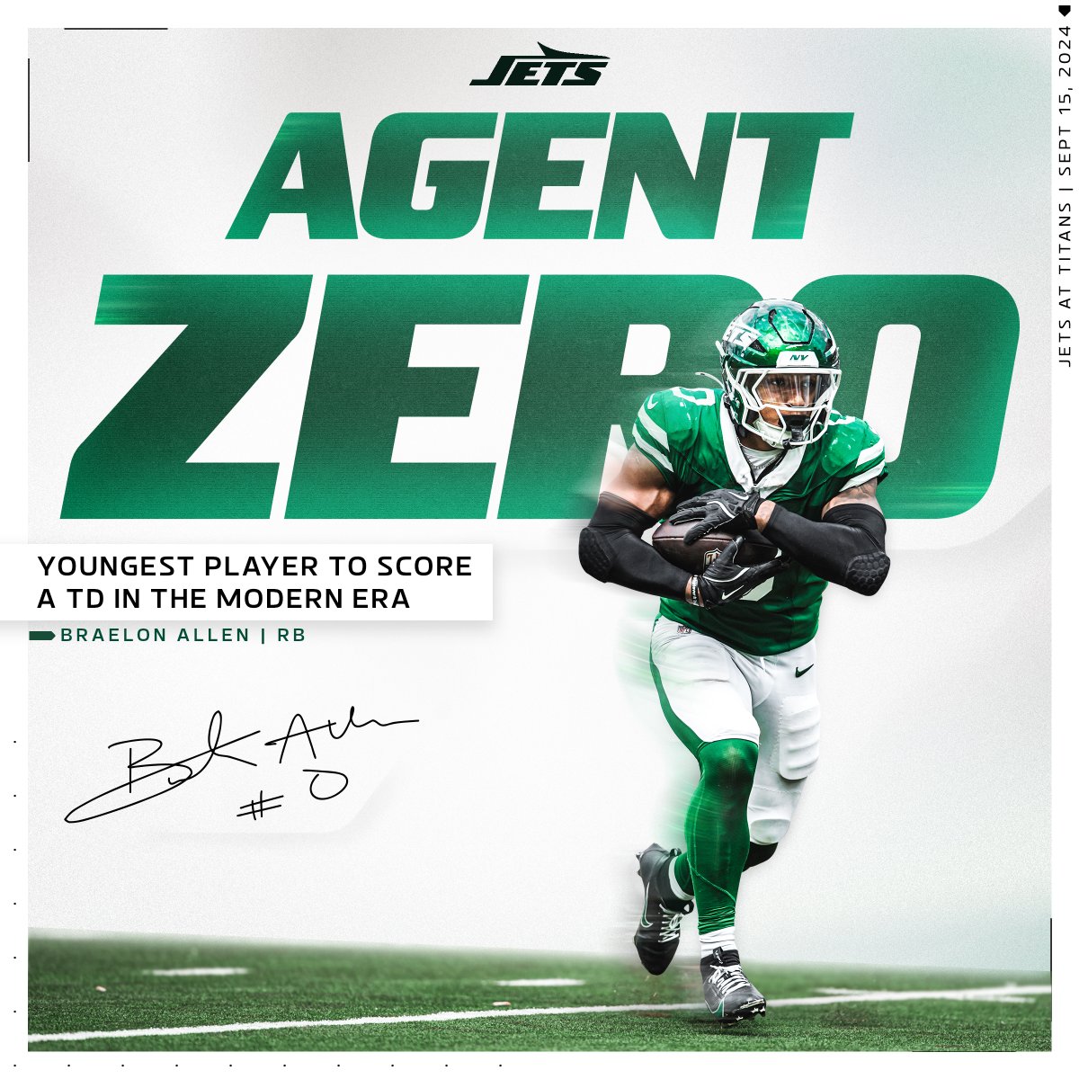 nyjets's tweet image. The rookie makin' history.