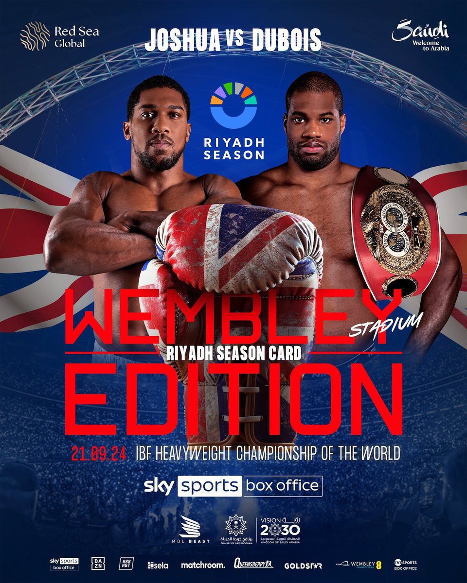 🥊 **Live Boxing at The Tevie Bar!** 🥊
Get ready for a massive night of heavyweight boxing Date:** Saturday, 21st September 2024 This is going to be an epic showdown live from Wembley Stadium, and we’re bringing it to you right here at The Tevie Bar!