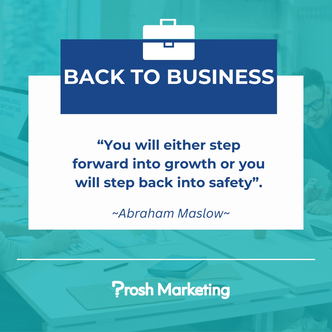 September is in full swing and we're Back to Business after a lovely summer. Are you set for your Q4?
🚀 At Prosh Marketing, we craft tailored marketing strategies to help your business grow. From market analysis to creative campaigns, we’ll elevate your brand and drive success.