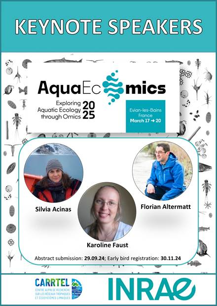 MARCOBOLO_EU's tweet photo. Only a couple of weeks left to submit your abstract for the AquaEcOmics meeting! 

Abstract ⌛️: 29 Sep 2024
Early 🐦 registration: 30 Nov2024
Symposium: 17-20 Mar 2025 📌 Lake Geneva, Evian (France)

More info here: https://t.co/QC4MzqsrkH

#aquaecomics2025 #eDNA #omics https://t.co/I9uGR8w1kK