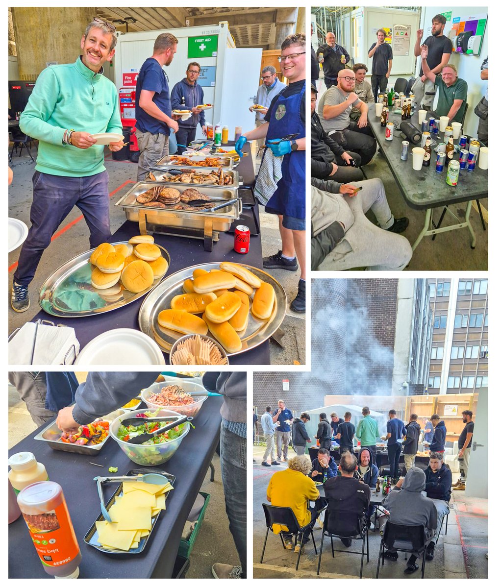 Thank you to <a href="/RGGroupUK/">RG Group</a> for hosting such a great evening for the contractors on site at <a href="/Unite_Student/">Unite Students</a> Greetham Street on Friday.

A well deserved bit of R&amp;R for our team 🍔

#construction #portsmouth #cladding