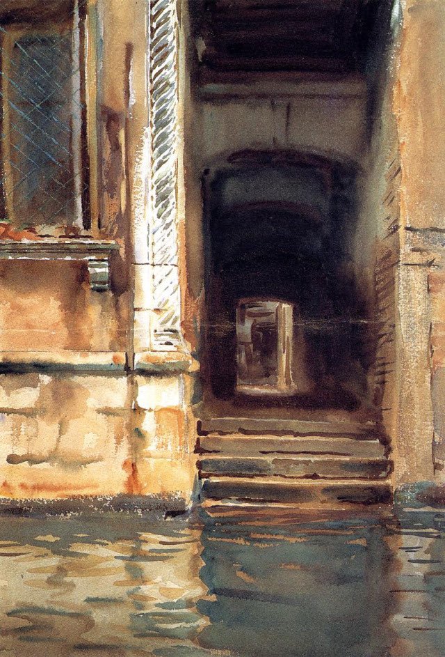 GarconsOfficiel's tweet photo. La peinture, c’est voyager sur place…
“Venetian doorway” (1902). Au cours de sa carrière, John Singer Sargent
 composa environ 900 toiles et plus de 2000 aquarelles, ainsi que d'innombrables croquis et dessins. Son œuvre documente ses voyages à travers le monde @anne_sinclair https://t.co/0eCFjOw5Z4