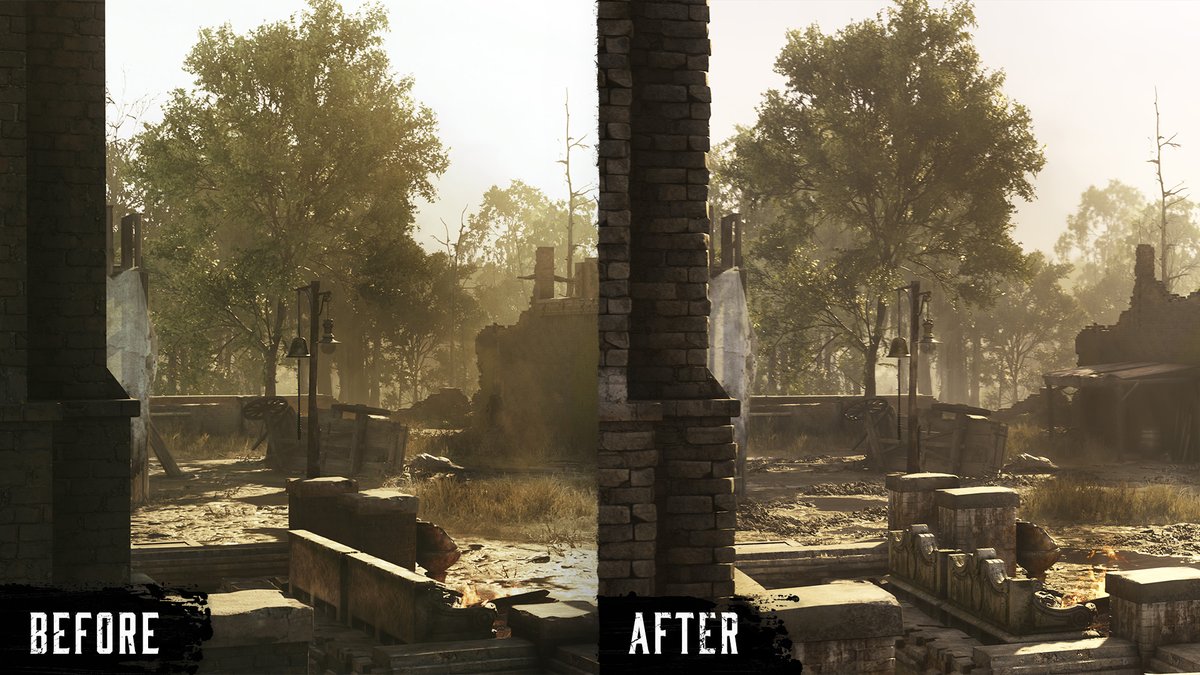 Familiar haunts never looked so good.

Our team has been hard at work bringing Stillwater Bayou up to the same level of amazing detail as the new Mammon's Gulch. Here's the first in a series of sneak peaks at what it looks like - before and after.