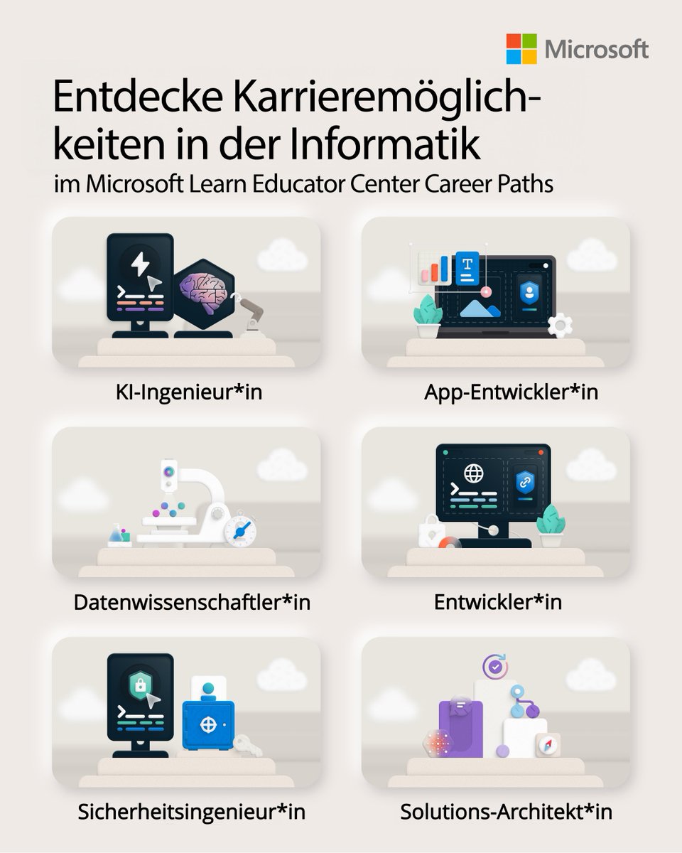 Für Schüler*innen beginnt die Reise in die Technologiebranche bereits im Klassenzimmer. Durchstöbere die #MicrosoftEDU-Ressourcen, um wertvolle Lerninhalte in deine Unterrichtspläne aufzunehmen: msft.it/6013mr47V