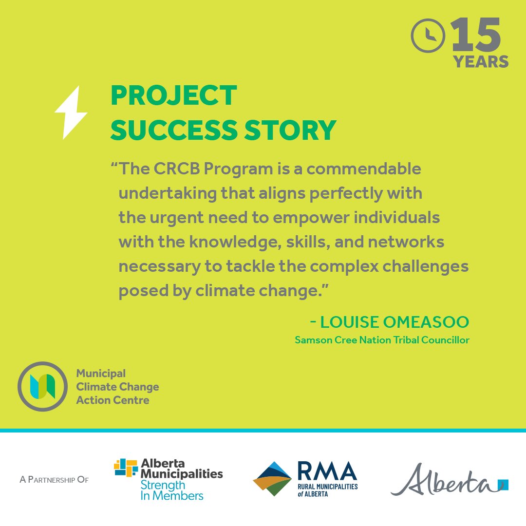 Municipal Climate Change Action Centre (@mccac_alberta) on Twitter photo .<a href="/SamsonCree/">Samson Cree Nation</a> teamed up with Urban Systems to complete a Climate Change Action Plan. The project was funded by <a href="/YourAlberta/">Alberta Government</a>, through <a href="/MCCAC_Alberta/">Municipal Climate Change Action Centre</a>'s Climate Resilience Capacity Building Program.
Learn more:bit.ly/3YNyNph .<a href="/SamsonCree/">Samson Cree Nation</a> teamed up with Urban Systems to complete a Climate Change Action Plan. The project was funded by <a href="/YourAlberta/">Alberta Government</a>, through <a href="/MCCAC_Alberta/">Municipal Climate Change Action Centre</a>'s Climate Resilience Capacity Building Program.
Learn more:bit.ly/3YNyNph