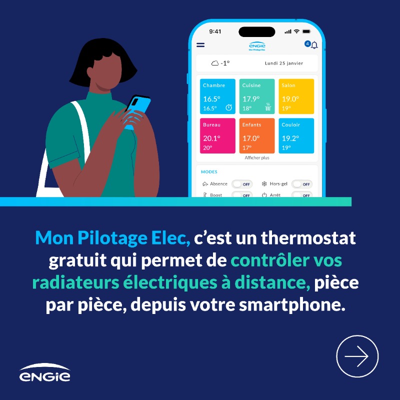 ENGIEpartFR's tweet photo. Pas besoin de permis pour être pilote !

Avec #MonPilotageElec, vous pouvez maîtriser votre consommation d'#électricité, pièce par pièce, depuis votre 📲. 

C'est gratuit et sans engagement ! 👇

#JAgisAvecENGIE