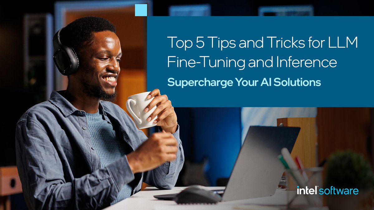 Looking to enhance your AI development skills? Fine-tuning and deploying #LLMs for inference can be complex, so we asked experienced #AI engineers Eduardo and Ramya for their top tips to help you overcome common challenges. See the list: intel.ly/3XnKi4t