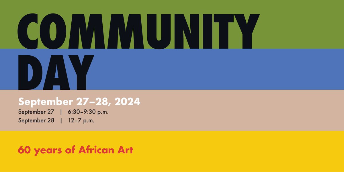si_africanart's tweet image. Have you signed up for our free Community Day? Join us to celebrate 60 years of African Art with fashion, music, and dance. s.si.edu/3B1rPTT