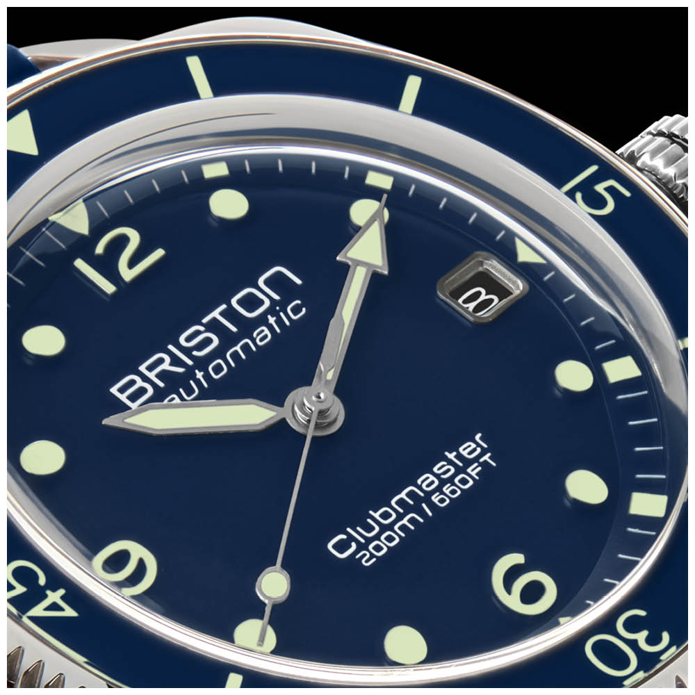 It's time for Clubmaster Legend 🚀
Briston has completed its Clubmaster line with a genuine ‘toolwatch’ ✨

4 models in Diver version with:
> case in 40 mm with acetate or steel
> automatic movement
> glass and bezel in sapphire
> Superluminova® C3
> 200 meters waterproof