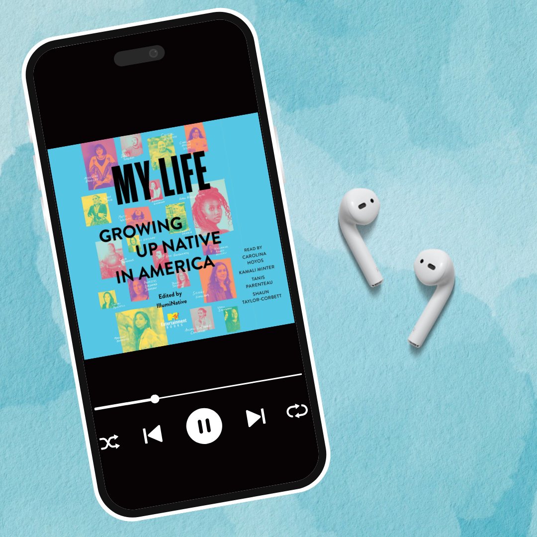 IllumiNative's tweet image. Experience My Life: Growing Up Native In America in audiobook—a powerful collection of essays on Native identity, resilience, and joy. 🎧 Coming 10/1 from @SimonAudio! Pre-order your copy today: bit.ly/3vimdCg #NativeStorytellers #NativeRepresentation