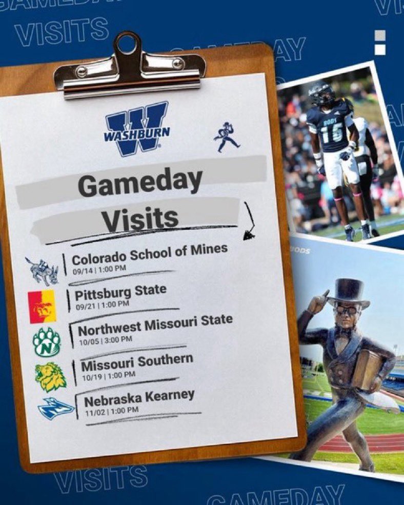 Thanks <a href="/Zach_Watkins/">Zach Watkins</a> for the game day invite can’t wait to get on campus! 
<a href="/Kpoofootball/">Kickapoo Football</a> <a href="/traet25/">Emery “Trae” Thompson</a>