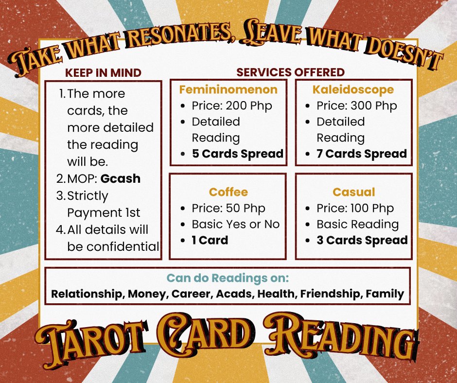 Heilnanana's tweet image. Sana naman may magpa tarot reading