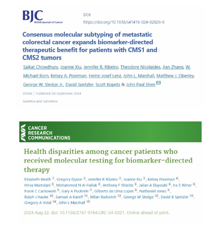 Cure GI Cancers (@rueschcenter) on Twitter photo This week, we highlighted two recent collaborative publications by researchers, including <a href="/EHeath4100/">Elisabeth Heath</a>, <a href="/KelseyAPoorman/">Kelsey Poorman</a>, <a href="/JoanneXiu/">Joanne Xiu</a>, <a href="/SamuelKareffMD/">Samuel Kareff, MD, MPH</a>, <a href="/marshalj23/">John Marshall</a>, <a href="/saikatbib/">Saikat Chowdhury</a>, <a href="/Marindoc/">W. Michael Korn</a>, <a href="/jpshen_md/">John Paul Shen</a> and others published in <a href="/BrJCancer/">British Journal of Cancer</a> and <a href="/CRC_AACR/">Cancer Research Communications</a>. bit.ly/3zlVK8H. This week, we highlighted two recent collaborative publications by researchers, including <a href="/EHeath4100/">Elisabeth Heath</a>, <a href="/KelseyAPoorman/">Kelsey Poorman</a>, <a href="/JoanneXiu/">Joanne Xiu</a>, <a href="/SamuelKareffMD/">Samuel Kareff, MD, MPH</a>, <a href="/marshalj23/">John Marshall</a>, <a href="/saikatbib/">Saikat Chowdhury</a>, <a href="/Marindoc/">W. Michael Korn</a>, <a href="/jpshen_md/">John Paul Shen</a> and others published in <a href="/BrJCancer/">British Journal of Cancer</a> and <a href="/CRC_AACR/">Cancer Research Communications</a>. bit.ly/3zlVK8H.