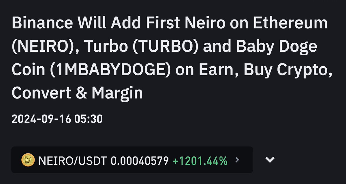 It's time that somebody called out <a href="/binance/">Binance</a> 

Their listing team is abusing the power that retail has given them

Listing a $15M market cap corporate memecoin is a slap in the face to every organic memecoin community

$DOG hit a $980M market cap and has still not been listed