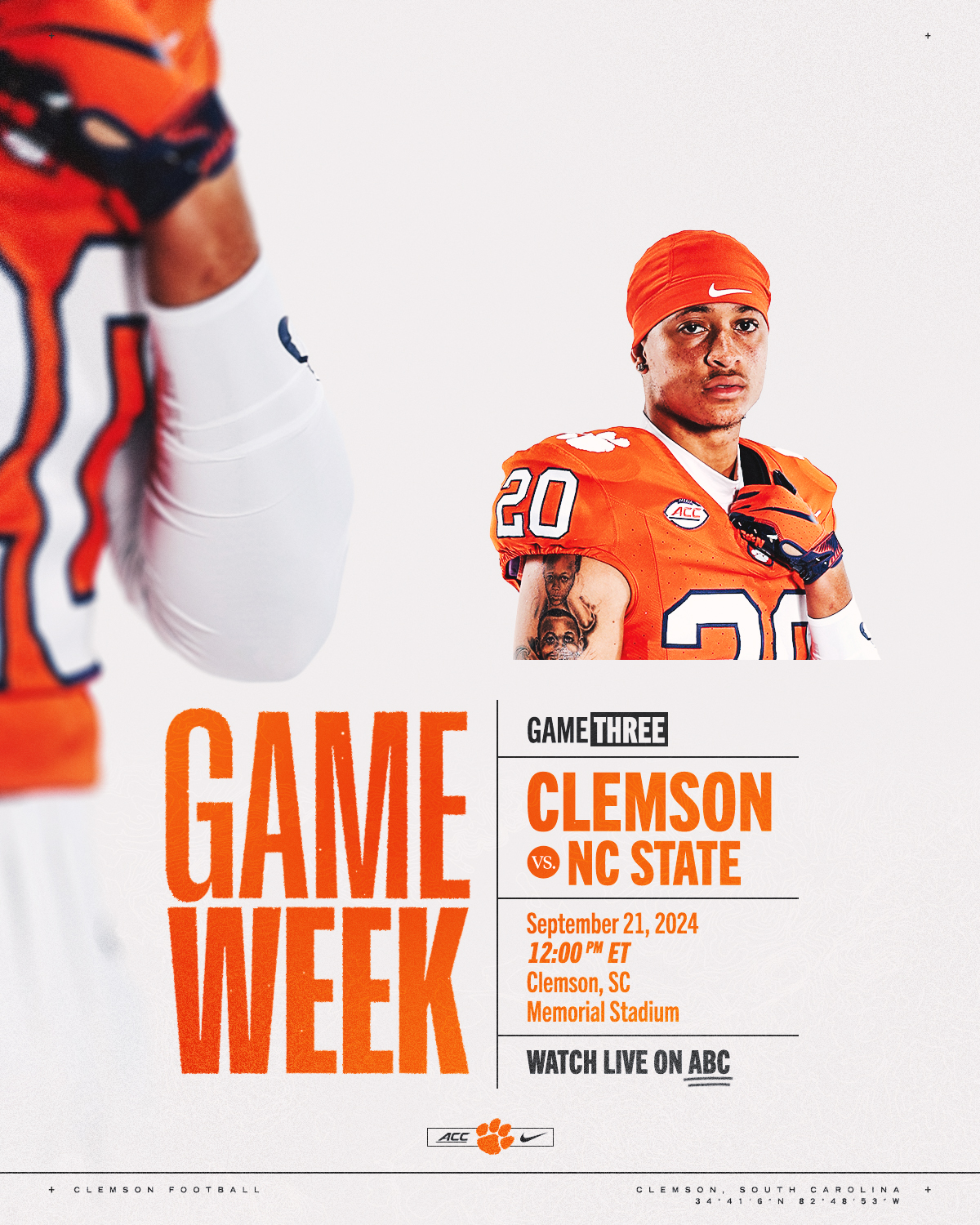 Abc clemson live best sale