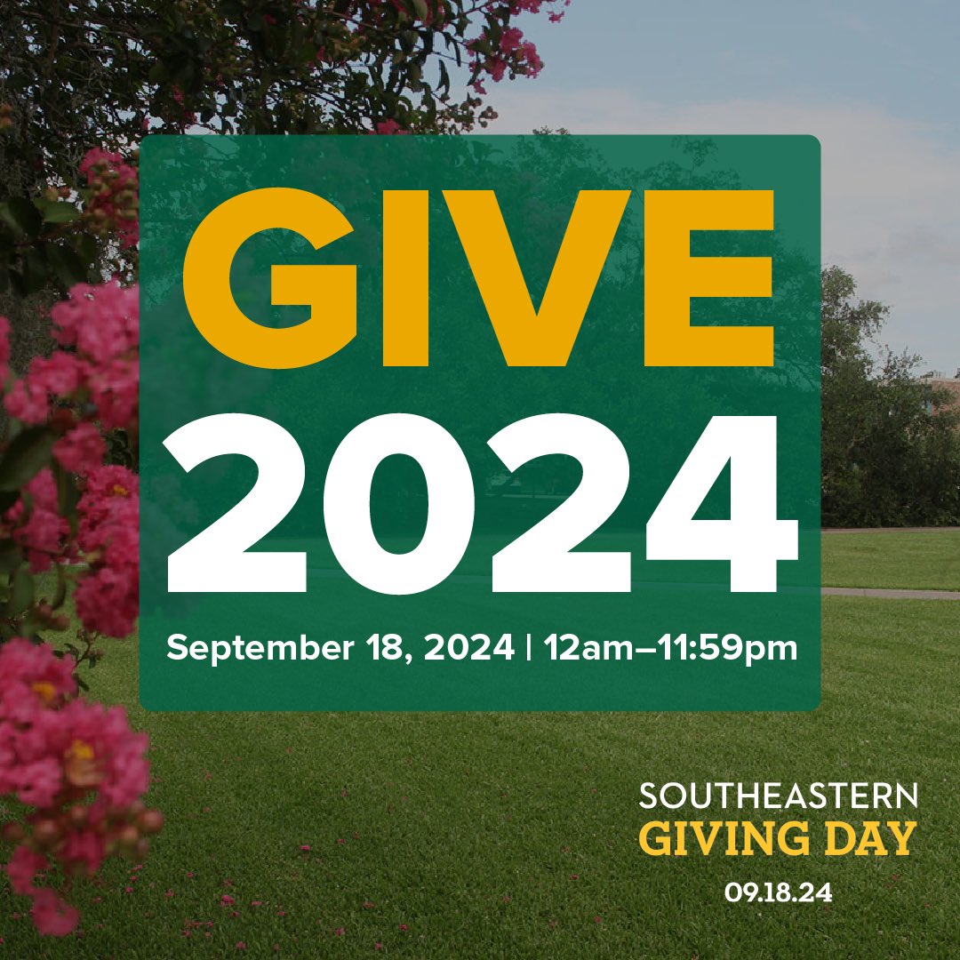 We are TWO days away from #SoutheasternGivingDay! On September 18th, for 24 hours you can support SLU Softball’s project to upgrade their indoor facility and locker room! Please #LionUp and give on 09.18.24!

southeasterngivingday.org/campaigns/soft…