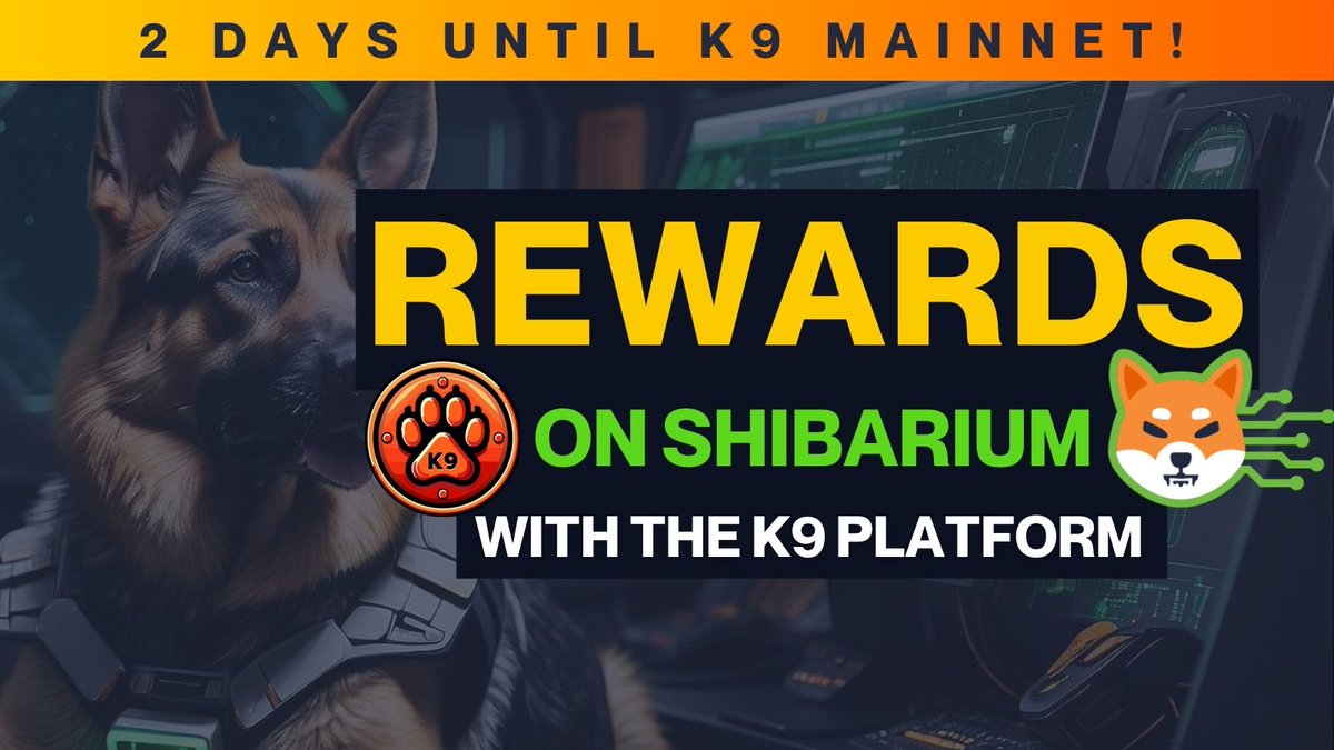 K9finance's tweet photo. 🚀 2 DAYS UNTIL K9 MAINNET LAUNCH! 🚀

🎉 Today's Highlight: Rewards! 🎉

Liquid Staking, Real Yield Staking, Farming, Vesting... What do all these things have in common?🤔

You. Get. REWARDS. 🤑

This isn't about hodling a token and hoping🤞it will moon. It's about discovering a legitimate way for your bag to grow itself 💰💰💰

Bonecrusher is a real project, with a real product, that will produce real results for our users. It doesn't get much more exciting than that. 🎉🎊🎉

If you want your $BONE and $KNINE to make more $BONE and $KNINE, the K9 Platform is a no-brainer. 💪

🐶 Join us at launch in 2 days and start earning!! 🐶

🏆 Daily Contest: Win $100 in $KNINE ... All you have to do it retweet and tag 3 frens