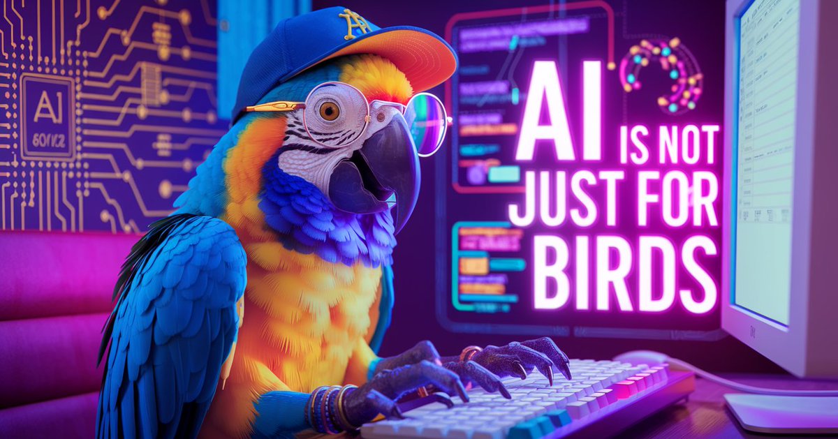 TinaCook's tweet image. Drowning in a sea of AI tools? Our 3-day challenge throws you a lifeline! Get our curated AI Tools List and you'll see AI is not just for birds, like Polly the Parrot 😆 tinacaio.com/3dayC #AIToolkit #AI