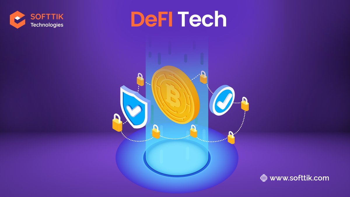 DeFi tech is transforming the financial landscape by offering decentralized, secure, and transparent financial services without the need for banks. The future of finance is here. 💸🌍 

#DeFi #Blockchain #DecentralizedFinance #Softtik