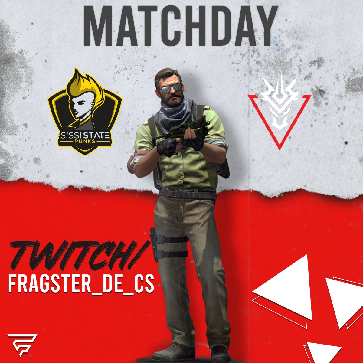FragsterD's tweet photo. 🚨Heute um 19:00 Uhr geht's los!
Sissi State Punks gegen SNOGARD Dragons!🔥 Verpasst nicht dieses aufregende Duell!
Wer wird den Sieg holen? 🏆 #SissiStatePunks #SNOGARDDragons #GameDay #CS2 https://t.co/PtC3d41cA7