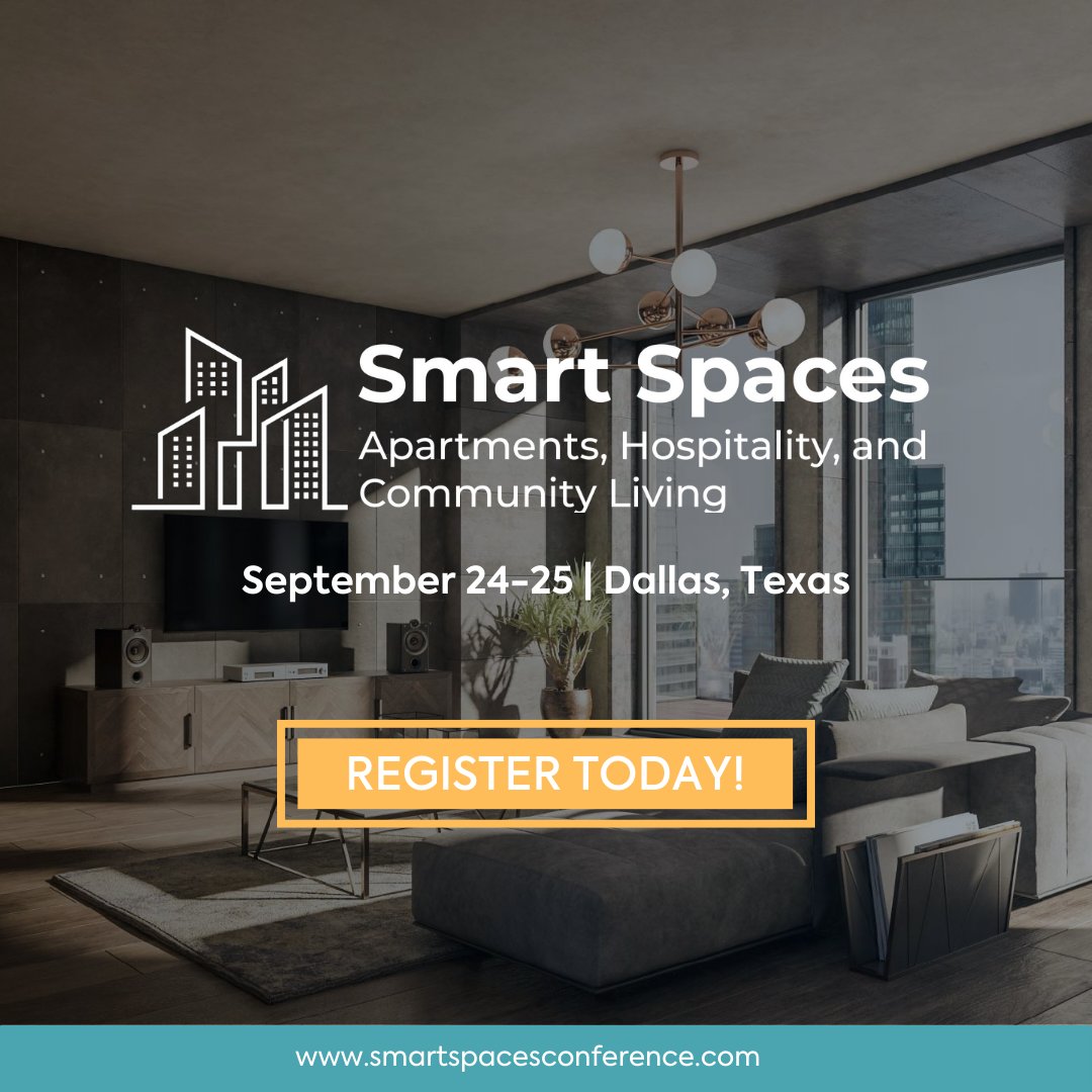 🏦 #SmartSpaces24 is 2 Weeks Away!

The executive conference will be held September 24-25 Richardson, Texas, and features speakers from <a href="/StonewegUS/">StonewegUS</a>, <a href="/LessenHQ/">Lessen</a>, <a href="/GreystarApts/">Greystar</a>, and more!

🔗 Register today and join us: parksassociates.com/event/smart-sp…