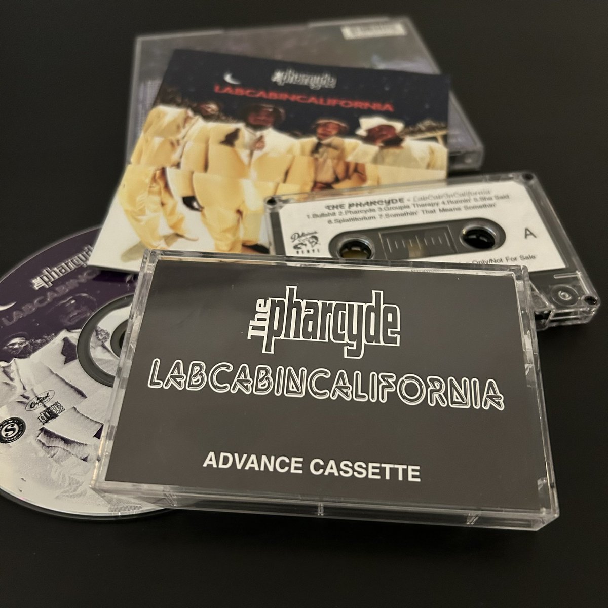 hiphopgods's tweet photo. @thepharcyde - Labcabincalifornia 

#bullshit #pharcyde #groupietherapy #runnin #shesaid #splattitorium #somethinthatmeansomethin #alllive #drop #heyyou #y #itsallgood #momentintime #thehustle #littled #devilmusic #theend #classic #hiphop #thepharcyde #hiphopgods https://t.co/32RSe1YByv