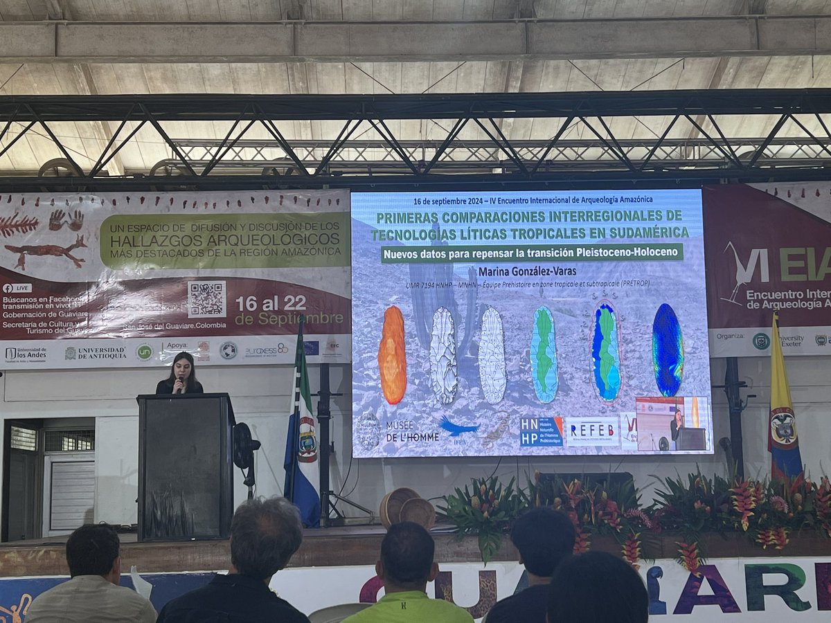 Maria Gonzalez-Varas nos habla del cambio Pleistoceno-Holoceno mirando ajuares liticos #EIAA2024 #GUAVIARE #AMAZONIA <a href="/LASTJOURNEY5/">LASTJOURNEY</a> <a href="/UofEArchaeology/">Exeter Archaeology</a> 
LiveFeed:
facebook.com/share/v/R6ChDJ…