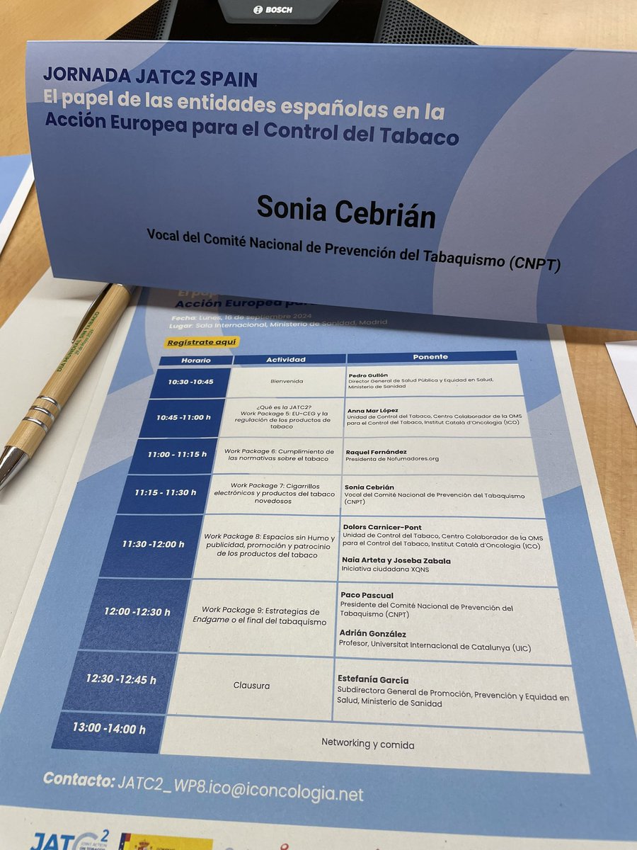 soniacebrian1's tweet photo. Hoy hemos participado @fr_pascualp y yo en la Jornada JACT2 SPAIN, representando a @CNPT_E junto a otros compañeros especializados en Tabaquismo, para contar el papel de las entidades españolas en la acción europea para el control del tabaco.
#jact2 #ENDGAME #ecig https://t.co/55nOhtC7Pe