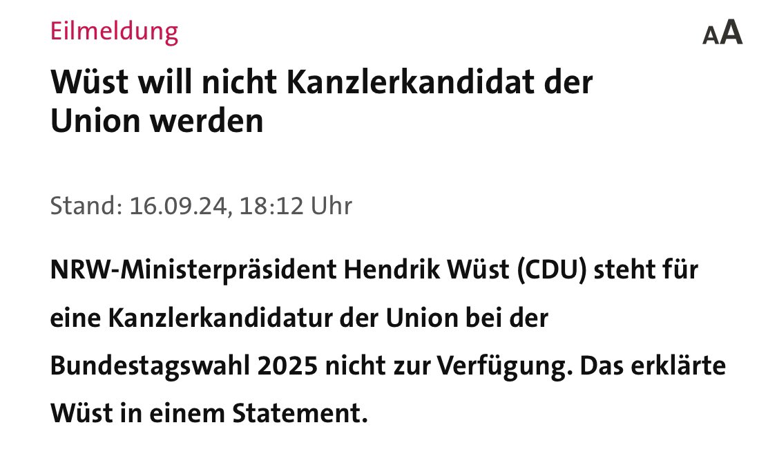 DirtyHarry_tv's tweet image. Bei einer #Eilmeldung denkt man eher an „@Bundeskanzler gestorben“ oder „Ampelregierung aufgelöst - Neuwahlen kommen“

Aber wen interessiert es ob @HendrikWuest Kanzlerkandidat werden will?