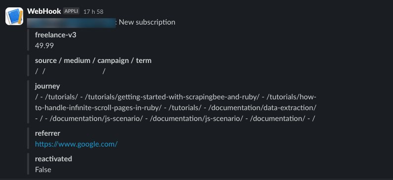 PierreDeWulf's tweet photo. Stripe notifications have become the heartbeat of our SaaS.
I’ve thought about turning them off, but my brain’s trained to catch issues just by glancing at them now:
• CC abuse
• email delivery problem
• bad links in onboarding
And now, I’m too scared to disabled them. https://t.co/Yp1VoHp7pp