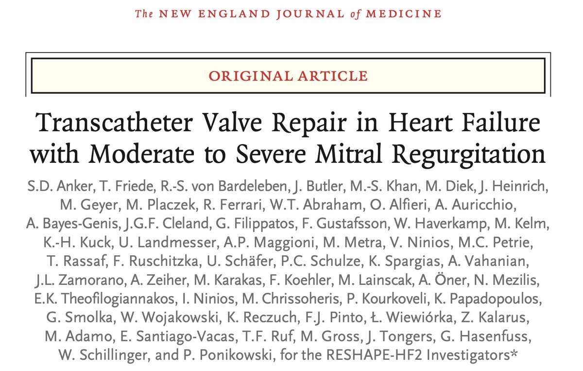 SotiriaLiori's tweet photo. Kick-starting the new academic year at Attikon Hospital! Let’s dive into recent heart failure trials with highlights from ESC 2024, where RESHAPE-HF2 and FINEARTS-HF were presented, and simultaneously published in NEJM, with our chair and my mentor, @Filippatos playing key roles.

🔹 RESHAPE-HF2:

- M-TEER with MitraClip reduced CV death and HF hospitalizations 🏥 by 41% over 24 months
- Greater benefits seen in patients with recent HF hospitalizations ⏳ (n=505)

🔹 FINEARTS-HF:

- Finerenone in HFpEF (EF ≥40%) reduced worsening HF events and CV death by 18%
- Included 6,001 patients with significant quality of life improvements and low hyperkalemia risk 🧪 

#HeartFailure #RESHAPEHF2 #FINEARTSHF #ESC2024 #HFAYoung