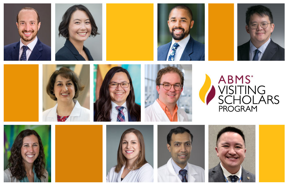 Congratulations to the 11 outstanding individuals ABMS selected to participate in the 2024-2025 Visiting Scholars Program™! The program supports early-career physicians and researchers who focus on initial and continuing board certification. bit.ly/4elGQy6